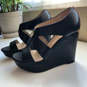 Michael Kors Black Wedges